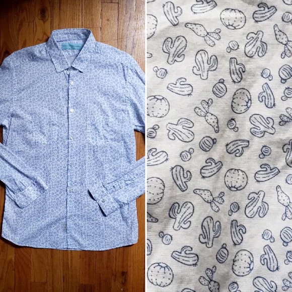 ALESSANDRO GHERARDESCHI Desert cactus print shirt - Picture 1 of 8